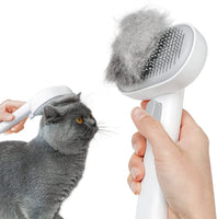 3-in-1 Steam Cat Brush — Self-Cleaning,  Massage & Hair Removal for Cats and Dogs - imagen 2