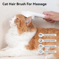 3-in-1 Steam Cat Brush — Self-Cleaning,  Massage & Hair Removal for Cats and Dogs - imagen 7