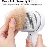 3-in-1 Steam Cat Brush — Self-Cleaning,  Massage & Hair Removal for Cats and Dogs - imagen 4