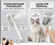 3-in-1 Steam Cat Brush — Self-Cleaning,  Massage & Hair Removal for Cats and Dogs